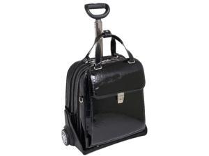 Ladies' Vertical Detachable-Wheeled Case w Secure Clasp - Novembre (Black) Ladies' Vertical Detachable-Wheeled Case w Secure Clasp - Novembre (Black)