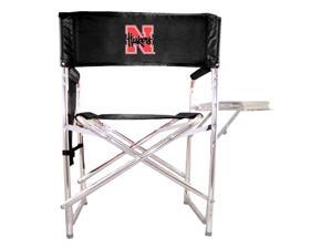 Embroidered Sports Chair in Black - University of Nebraska Cornhuskers Embroidered Sports Chair in Black - University of Nebraska Cornhuskers