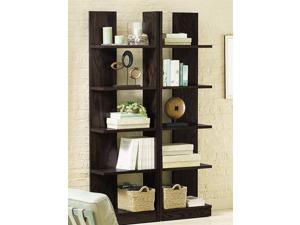 Taylor Reversible Bookcase in Java Black Finish Taylor Reversible Bookcase in Java Black Finish