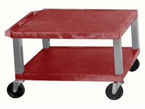 Tuffy AV Cart w Nickel Legs in Burgundy Tuffy AV Cart w Nickel Legs in Burgundy