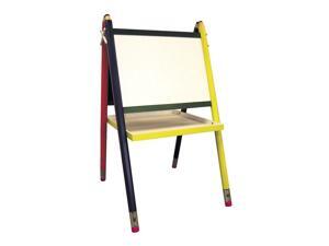 Kid's Drawing Board Easel w Pencil Themed Legs Kid's Drawing Board Easel w Pencil Themed Legs