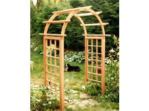 Cedar Arched Arbor with Square Posts (42 in.) Cedar Arched Arbor with Square Posts (42 in.)