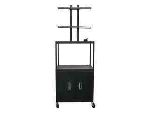 Adjustable Flat Panel Cart w 2 Door Cabinet Adjustable Flat Panel Cart w 2 Door Cabinet