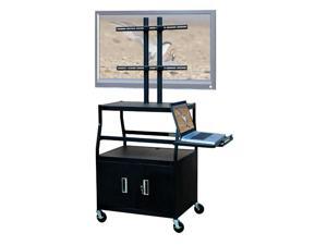 Adjustable Flat Panel Cart w 2 Door Cabinet Adjustable Flat Panel Cart w 2 Door Cabinet