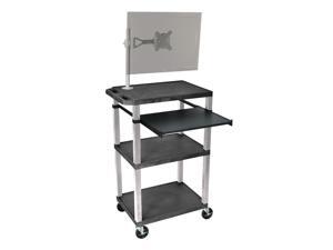 Tuffy Presentation Cart w Casters in Black Tuffy Presentation Cart w Casters in Black