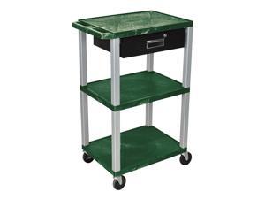Tuffy 42 in. Multi-Purpose Cart w Casters in Hunter Green Tuffy 42 in. Multi-Purpose Cart w Casters in Hunter Green
