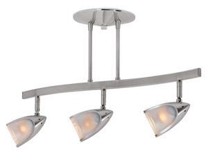 Access Lighting Comet Semi Flush in Brushed Steel, Opal Glass - 52030-BS-OPL Access Lighting Comet Semi Flush in Brushed Steel, Opal Glass - 52030-BS-OPL