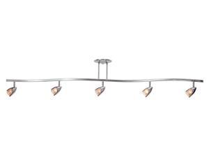 Access Lighting Comet Semi Flush in Brushed Steel, Opal Glass - 52031-BS-OPL Access Lighting Comet Semi Flush in Brushed Steel, Opal Glass - 52031-BS-OPL