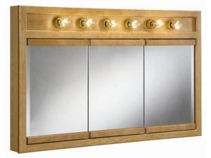 Design House 530626 Richland Nutmeg Oak 6-Light Tri-View Wall Cabinet, 48-Inches by 30-Inches - 530626 Design House 530626 Richland Nutmeg Oak 6-Light Tri-View Wall Cabinet, 48-Inches by 30-Inches - 530626