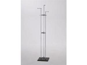 Three Post Chrome Coat and Hat Rack Three Post Chrome Coat and Hat Rack