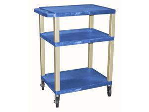 Tuffy AV Cart w 3 Shelves in Blue Tuffy AV Cart w 3 Shelves in Blue