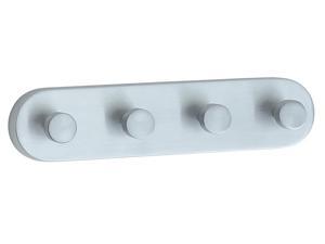 Loft Quadruple Towel Hook in Brushed Chrome Finish Loft Quadruple Towel Hook in Brushed Chrome Finish