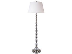 Crystal Accent Floor Lamp in Chrome Finish Crystal Accent Floor Lamp in Chrome Finish
