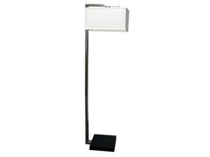ORE International 62"H Floating Shade Modern Floor Lamp, White - 6336F ORE International 62"H Floating Shade Modern Floor Lamp, White - 6336F