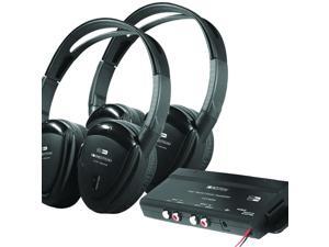2 Swivel Ear Pad, 2-Channel RF 900 MHz Wireless Headphones w Transmitter 2 Swivel Ear Pad, 2-Channel RF 900 MHz Wireless Headphones w Transmitter