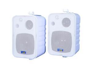 Indoor/Outdoor 3-Way 50-Watt Speakers (White) Indoor/Outdoor 3-Way 50-Watt Speakers (White)