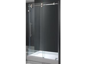 Frameless Clear Glass Shower Enclosure w Right Base Frameless Clear Glass Shower Enclosure w Right Base