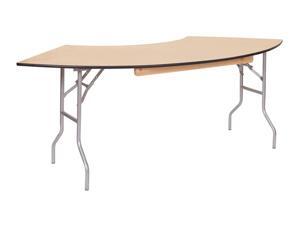 Curved-Front Folding Utility Table Curved-Front Folding Utility Table