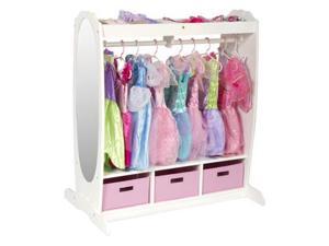 Dress-Up Storage Center in White Finish Dress-Up Storage Center in White Finish