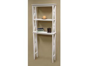 X-Frame Modern Mission Style Bathroom Space Saver with Two Shelves X-Frame Modern Mission Style Bathroom Space Saver with Two Shelves