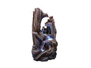 Polyresin Trunk Fountain w LED Lights Polyresin Trunk Fountain w LED Lights