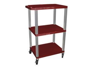 Tuffy 24 in. Presentation Cart in Burgundy Tuffy 24 in. Presentation Cart in Burgundy