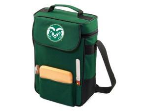 Duet Digital Print Wine and Cheese Tote in Hunter Green - Colorado State Rams Duet Digital Print Wine and Cheese Tote in Hunter Green - Colorado State Rams