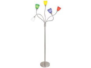 Medusa Floor Lamp w Multi-Color Glass Shades & Metal Base Medusa Floor Lamp w Multi-Color Glass Shades & Metal Base