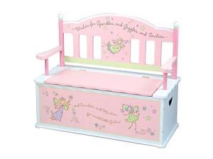 Fairy Wishes Kids Bench Seat w Interior Storage Fairy Wishes Kids Bench Seat w Interior Storage