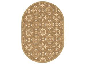 Oval Rug in Brown and Green (6 ft. 6 in. x 4 ft. 6 in.) Oval Rug in Brown and Green (6 ft. 6 in. x 4 ft. 6 in.)