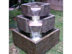 Cascadia Falls Electric Corner Fountain with LED's Cascadia Falls Electric Corner Fountain with LED's