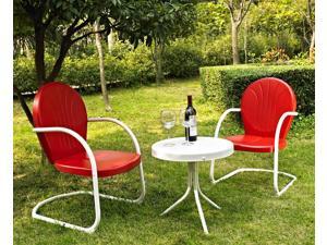 3-Pc Steel Outdoor Seating Set 3-Pc Steel Outdoor Seating Set