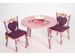 Purple w Pink Princess Children's Two Chair/Table Set Purple w Pink Princess Children's Two Chair/Table Set