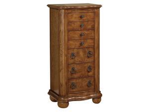 Porter Valley Jewelry Armoire in Distressed Oak Finish Porter Valley Jewelry Armoire in Distressed Oak Finish