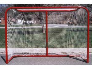 Folding Heavy Duty Hockey Goal in Red & White Folding Heavy Duty Hockey Goal in Red & White
