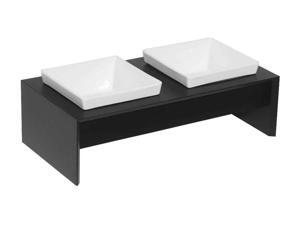 Meshidai Double Feeder in Black (X Small: 12 x 6 x 2 in.) Meshidai Double Feeder in Black (X Small: 12 x 6 x 2 in.)