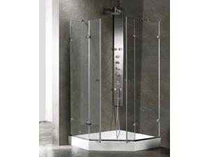 47.63 in. Frameless Shower Enclosure with Base 47.63 in. Frameless Shower Enclosure with Base