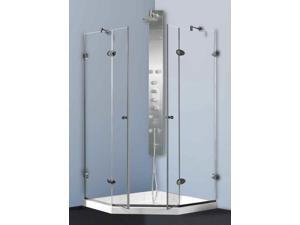 45.63 in. Frameless Shower Enclosure with Base 45.63 in. Frameless Shower Enclosure with Base