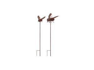 2-Pc Abbott Bee Garden Stake or Wall Decor 2-Pc Abbott Bee Garden Stake or Wall Decor