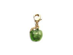 Green Apple Charm Dangle in Gold Green Apple Charm Dangle in Gold