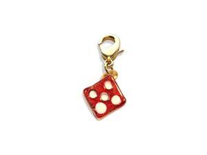 Dice Charm Dangle in Gold Dice Charm Dangle in Gold