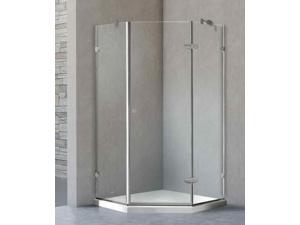 Frameless Shower Enclosure with Base (42.13 in. W x 42.13 in. D x 76.75 in. H) Frameless Shower Enclosure with Base (42.13 in. W x 42.13 in. D x 76.75 in. H)