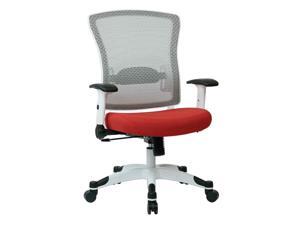 White Frame Managers Chair with Adjustable Lumbar Support White Frame Managers Chair with Adjustable Lumbar Support