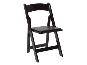 Wooden Folding Chair in Black Finish - Set of 4 Wooden Folding Chair in Black Finish - Set of 4