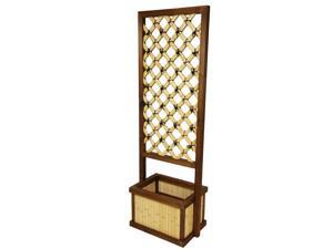Bamboo Trellis with Planter Bamboo Trellis with Planter