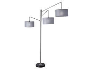 Arc Lamp with 3 Drum Shades Arc Lamp with 3 Drum Shades
