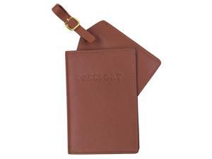 Passport Jacket with Matching Luggage Tag in Tan Passport Jacket with Matching Luggage Tag in Tan