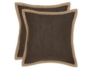 Sweet Sorona Decorative Pillows in Brown - Set of 2 Sweet Sorona Decorative Pillows in Brown - Set of 2