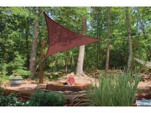 Shelter Logic Outdoor Party Patio Lawn Garden Sun Shade 12 ft. / 3,7 m Triangle Shade Sail Terracotta 230 gsm Shelter Logic Outdoor Party Patio Lawn Garden Sun Shade 12 ft. / 3,7 m Triangle Shade Sail Terracotta 230 gsm