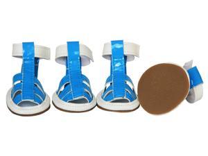 Buckle-Supportive Pvc Waterproof Pet Sandals Shoes - Set Of 4 Buckle-Supportive Pvc Waterproof Pet Sandals Shoes - Set Of 4